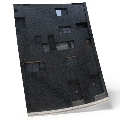 Leinwand-Kunstdruck mit minimalistischer Fassade und geometrischen Formen in Harmonie
