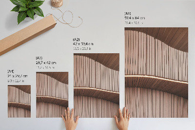 Poster Beige, helle, moderne Holzpaneele
