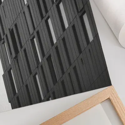 Poster geometrische Graphitformen im modernen Stil