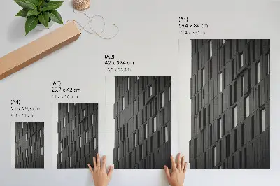 Poster geometrische Graphitformen im modernen Stil