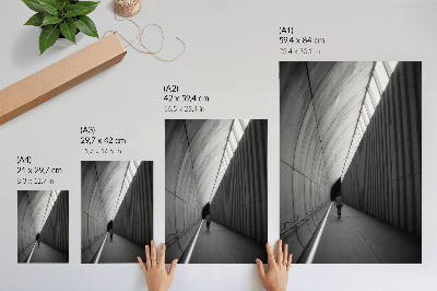Kunstdruck leinwand Minimalistische Tunnelschattenlinienperspektive