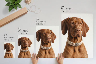 Poster Elegante Hundehalskette mit luxuriöser Verarbeitung