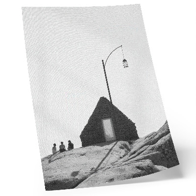 Kunstdruck leinwand Reine Geometrie, Schlichtheit, Schwarz-Weiß, Minimalismus