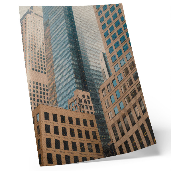 Poster Moderne Wolkenkratzer geometrische Formen Eleganz