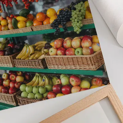 Wandposter farbenfrohe Früchte mit dem Duft der Tradition und der Atmosphäre der Natur