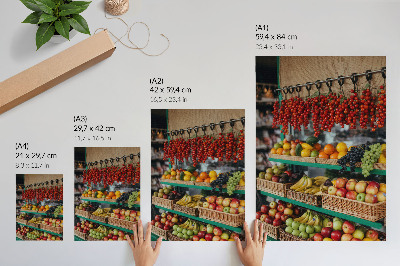 Wandposter Farbenfrohe Früchte, der Duft der Tradition, die Atmosphäre der Natur