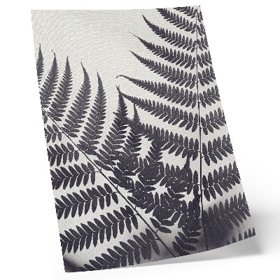 Wandposter Symmetrische Blätter auf hellem Hintergrund