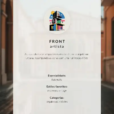 Wandposter warme Farben in der urbanen Architektur