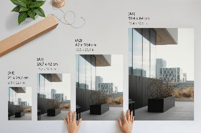 Kunstdruck leinwand Moderne Gebäude und trockene Äste