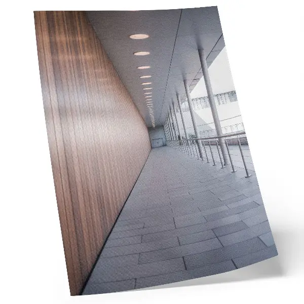 Kunstdruck auf Leinwand moderne symmetrische Korridor-Optik