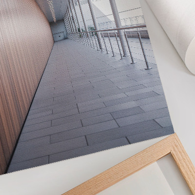 Kunstdruck leinwand Moderne Korridorlichtsymmetrie