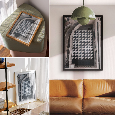 Kunstdruck leinwand Elegante geometrische Muster, futuristische Architektur