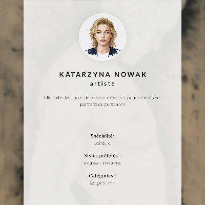 Poster Monochromatische Silhouette eines Mannes im Profil