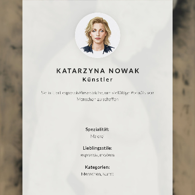 Poster Monochromatische Silhouette eines Mannes im Profil
