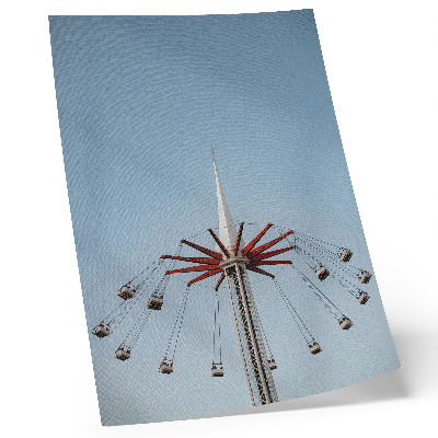 Poster Turm mit Karussell-Dynamik, Minimalismus