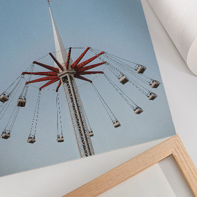 Poster Turm mit Karussell-Dynamik, Minimalismus