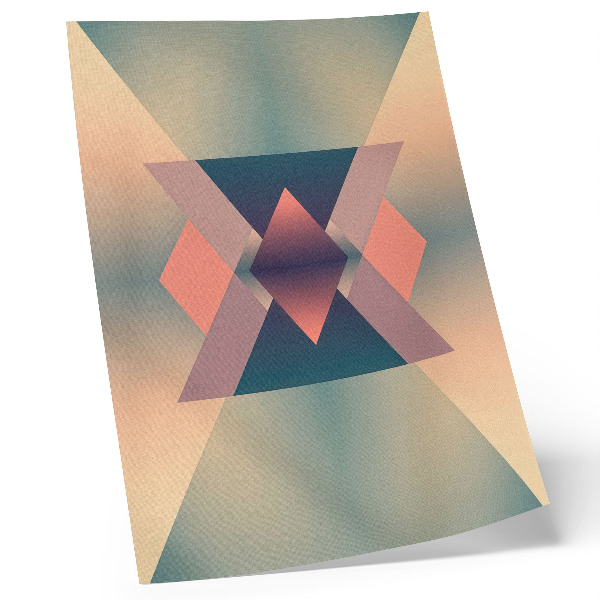 Wandposter Geometrische Formen, Pastellfarben, Eleganz