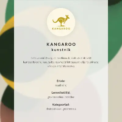 Wandposter mit geometrischen Formen in eleganten Pastellfarben