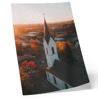Poster Herbstklima, Stadt, Sonnenuntergang, Harmonie