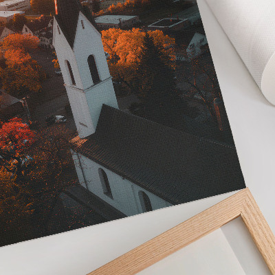 Poster Herbstklima, Stadt, Sonnenuntergang, Harmonie