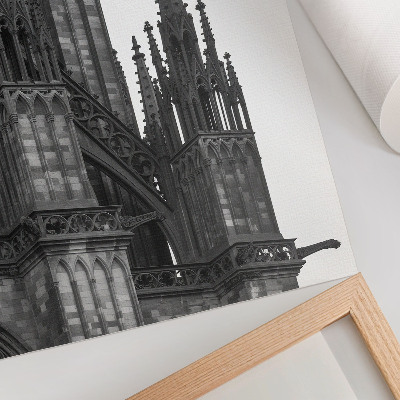 Poster Gotische Architektur, kunstvoll verziert mit Kontrasten