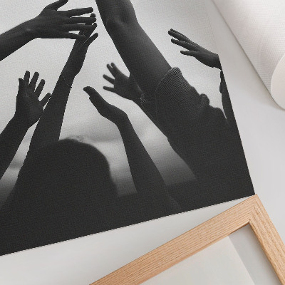 Wandposter Hände hoch, minimalistischer Stil