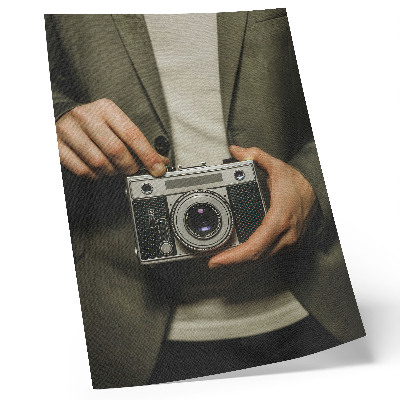 Kunstdruck leinwand Elegante Retro-Kamerahände im Retro-Stil