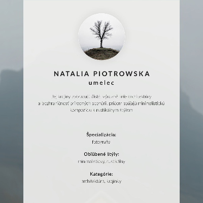 Kunstdruck leinwand Gelbes Haus, Nebel, Berge, friedliche Atmosphäre