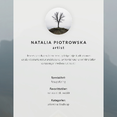 Kunstdruck leinwand Gelbes Haus, Nebel, Berge, friedliche Atmosphäre