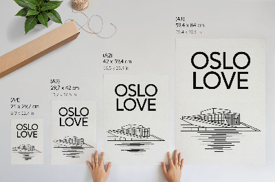 Wandposter Schwarz-Weiß-Kontrast moderner Architekturtext