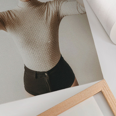Wandposter Retro-Eleganz, Zylinder, subtiler Minimalismus