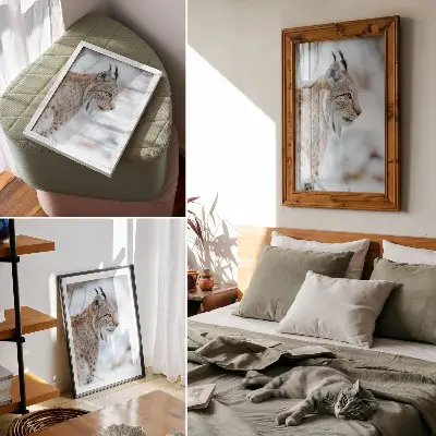 Leinwand Kunstdruck Rysy im Winter mit wunderschöner Natur in harmonischen Farben
