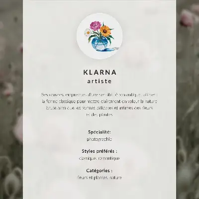 Wandposter mit einer einzigartigen Blumenkomposition für ein modernes Interieur