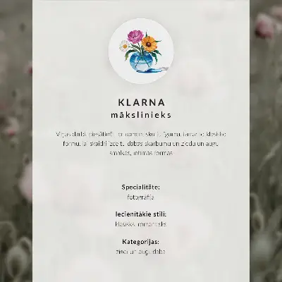 Wandposter mit einer einzigartigen Blumenkomposition für ein modernes Interieur