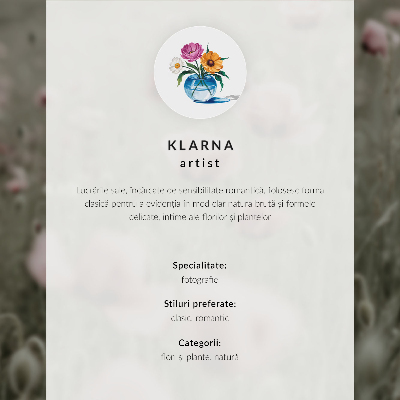 Wandposter Eine einzigartige Blumenkomposition für ein modernes Interieur