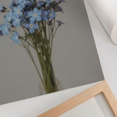 Wandposter mit einer einzigartigen Blumenkomposition für ein modernes Interieur