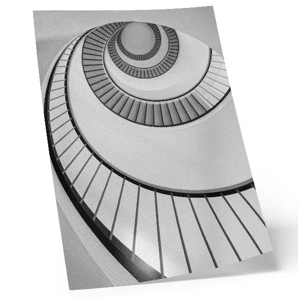 Poster Wendeltreppe faszinierende geometrische Eleganz