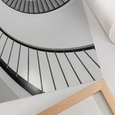 Poster Wendeltreppe faszinierende geometrische Eleganz
