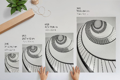 Poster Wendeltreppe – faszinierende geometrische Eleganz