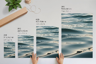 Wandposter Ruhige Wellen, Harmonie, Frieden, Sanftheit, Entspannung