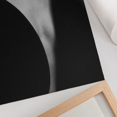 Kunstdruck leinwand Eine subtile Kombination aus schwarzer und weißer Eleganz