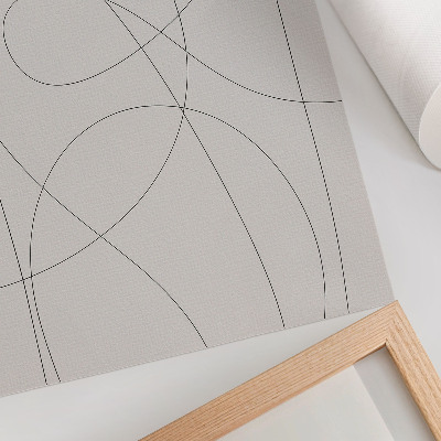 Wandposter Kreative Linien auf neutralem Hintergrund ohne Chaos