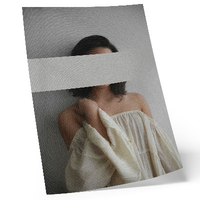 Kunstdruck leinwand Variable Balance zwischen weißem und beigem minimalistischem Stil
