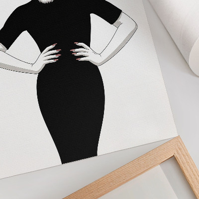 Kunstdruck leinwand Surrealistische Kombination aus Tiger und Kleid