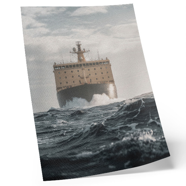 Kunstdruck leinwand Schiff auf See: Minimalismus, Harmonie und Majestät