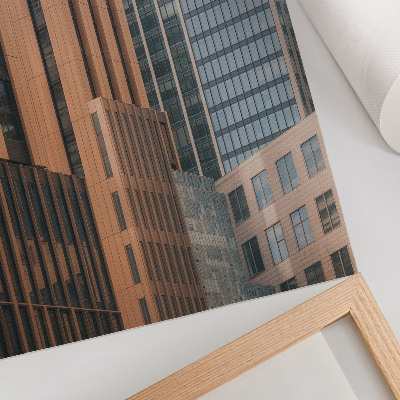Wandposter Wolkenkratzer, Glas, Minimalismus, Eleganz, Dynamik