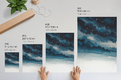 Wandposter Eine kosmische Landschaft voller Tiefe und Geheimnisse
