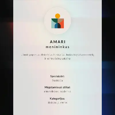 Kunstdruck auf Leinwand mit bunten horizontalen Streifen, Tiefenwirkung und Bewegung
