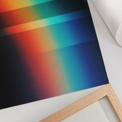 Kunstdruck leinwand Bunte horizontale Streifen, Tiefenwirkung, Bewegung