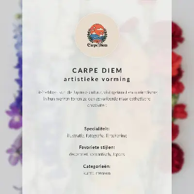Poster zarte Linien mit moderner Blumenkomposition